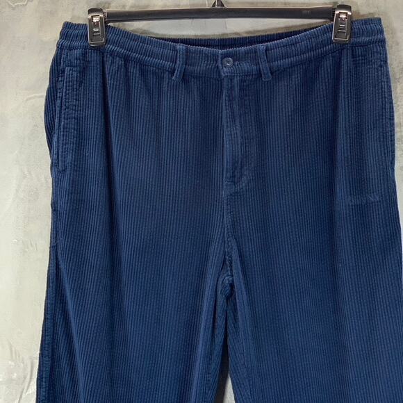 ONLY NY Men's Blue Wide Wale Corduroy Chill Pants SZ XL - Picture 3 of 12